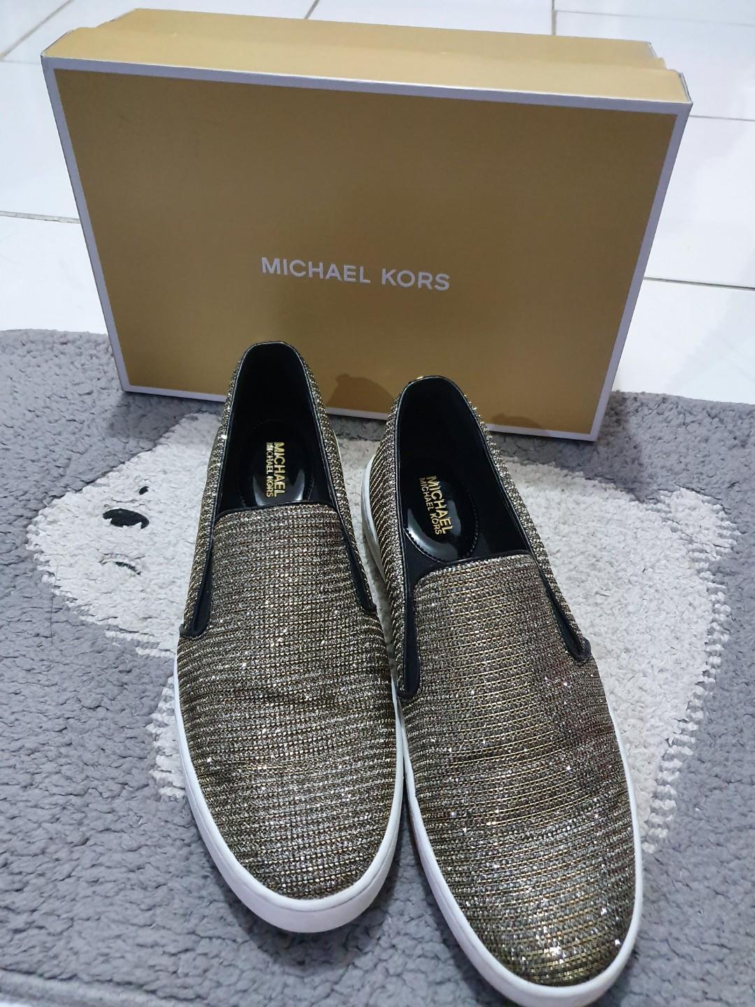 Michael Kors Original Sepatu Glitter New Model Fesyen Wanita Sepatu Di Carousell