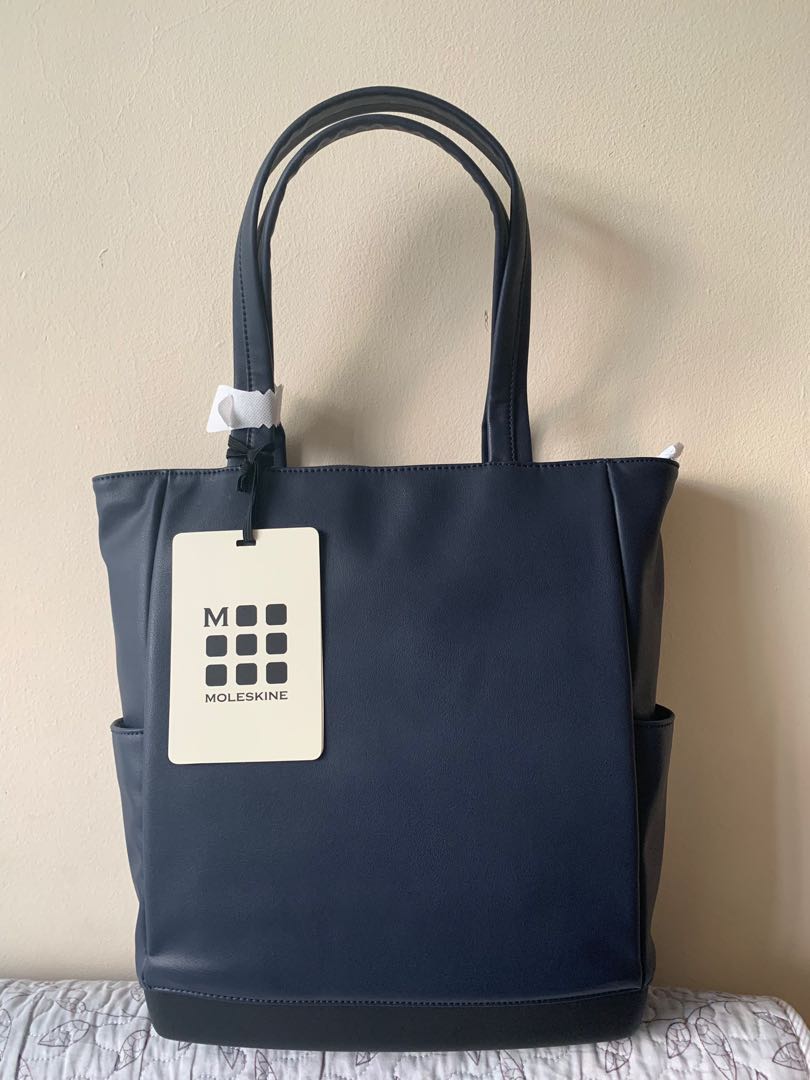 Moleskine leather tote bag cheap