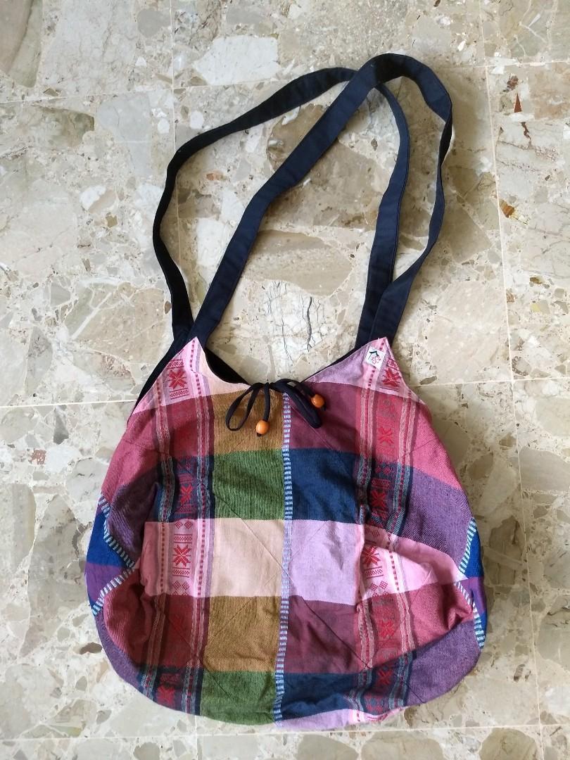 patchwork sling bag