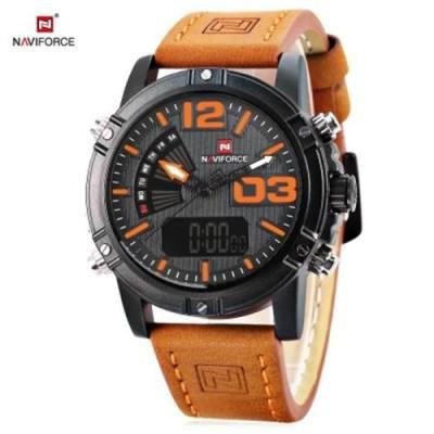 NAVIFORCE NF9095M MALE DUAL MOVT WATCH CALENDAR LUMINOUS 3ATM