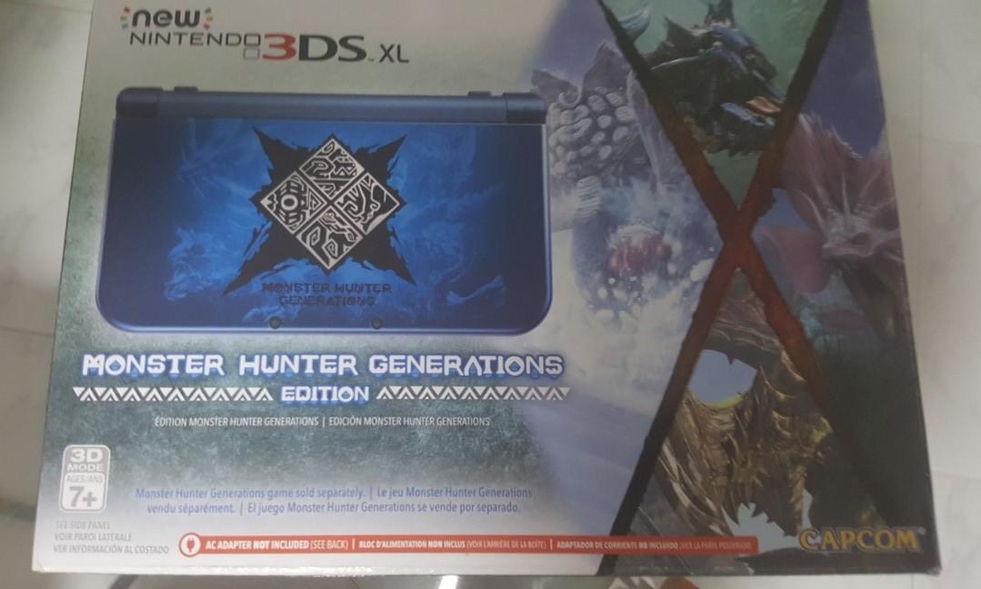 New Nintendo 3ds Xl Konsole Monster Hunter Generations Edition www.carousell.sg