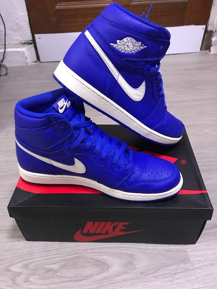 Nike Air Jordan 1 Retro High Og Hyper Royal Men S Fashion Footwear Sneakers On Carousell