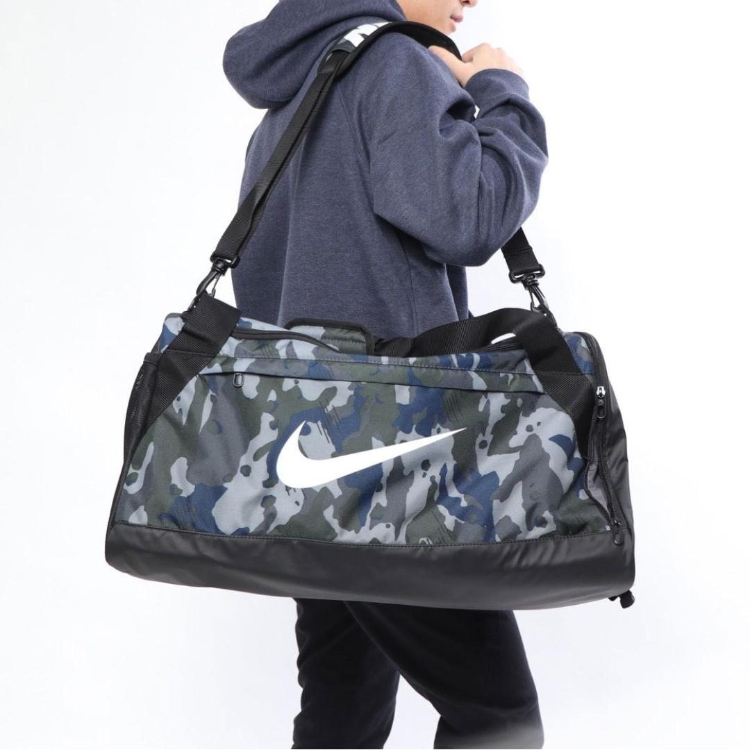 Nike Men s Brasilia Duffel Gym Bag camouflage Men s Fashion Bags Backpacks on Carousell