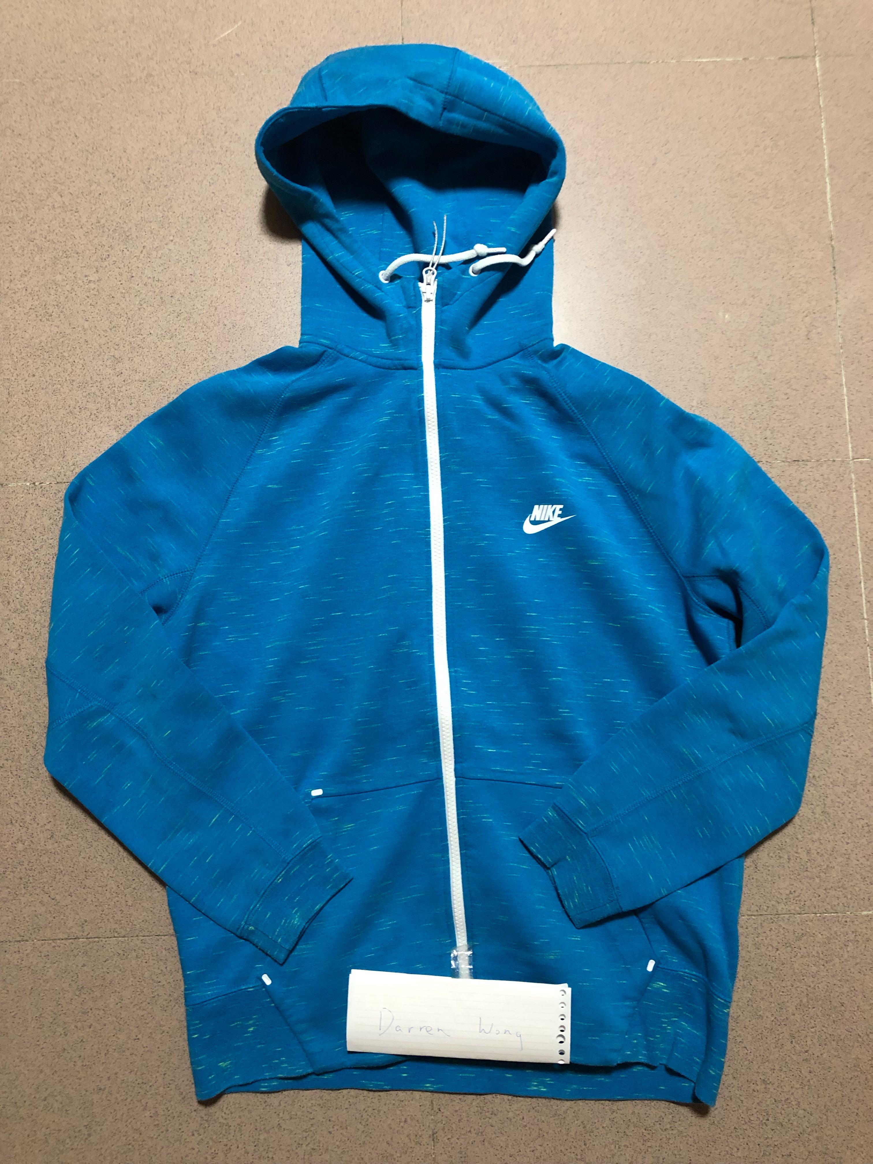 nike zip up hoodie blue