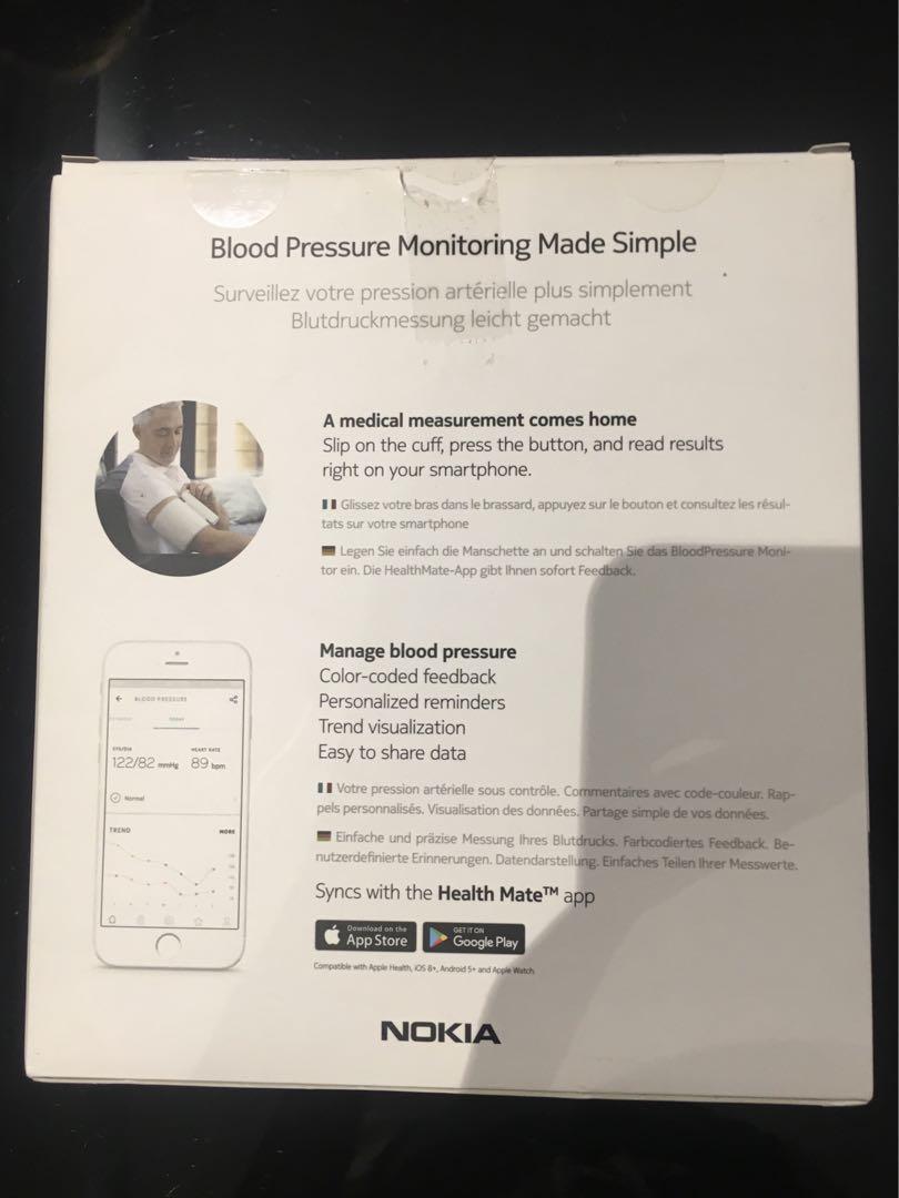 Nokia Wireless Blood Pressure Monitor, Health & Nutrition, Health