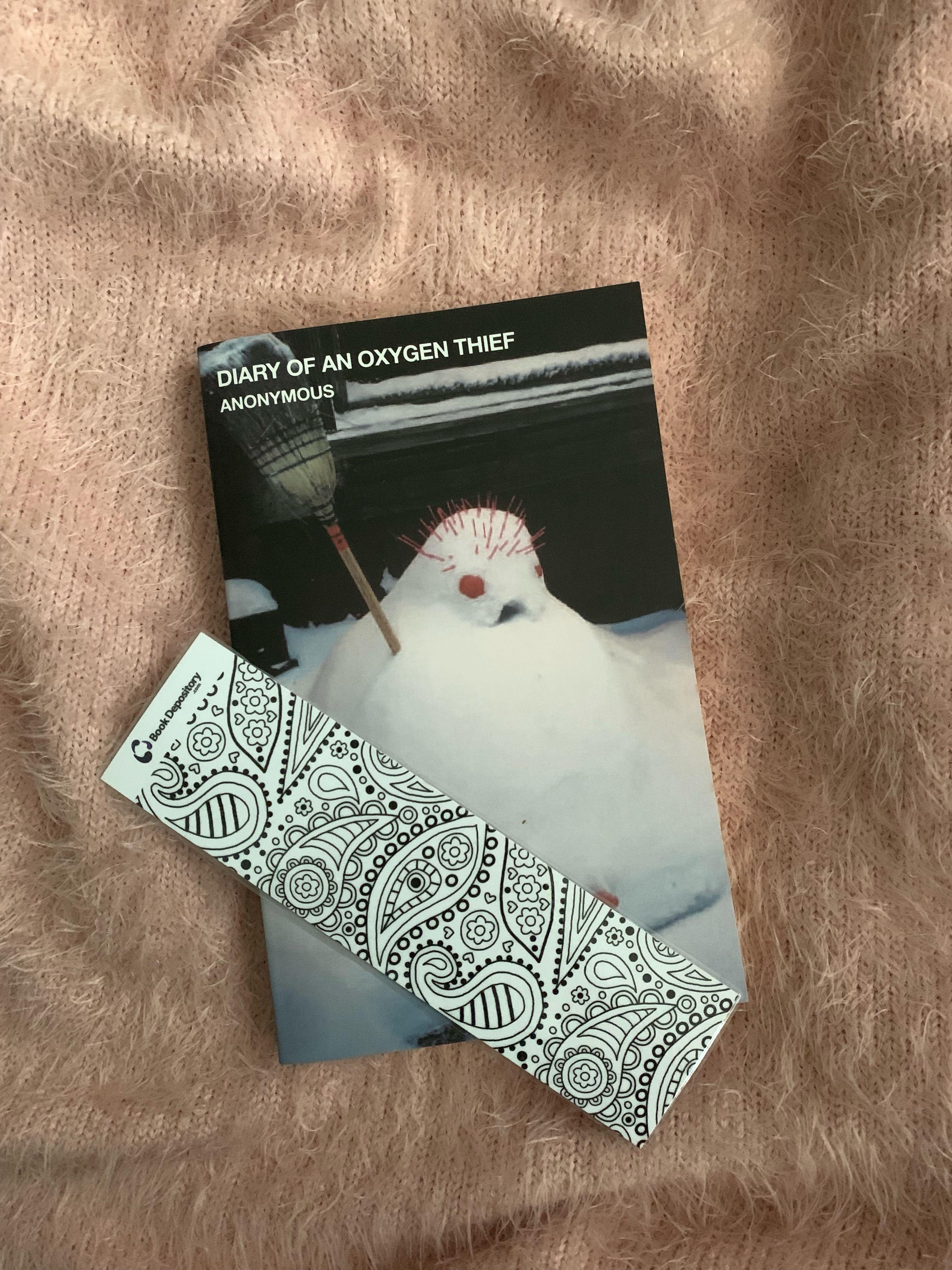 Novel Diary Of An Oxygen Thief Books Stationery Fiction On