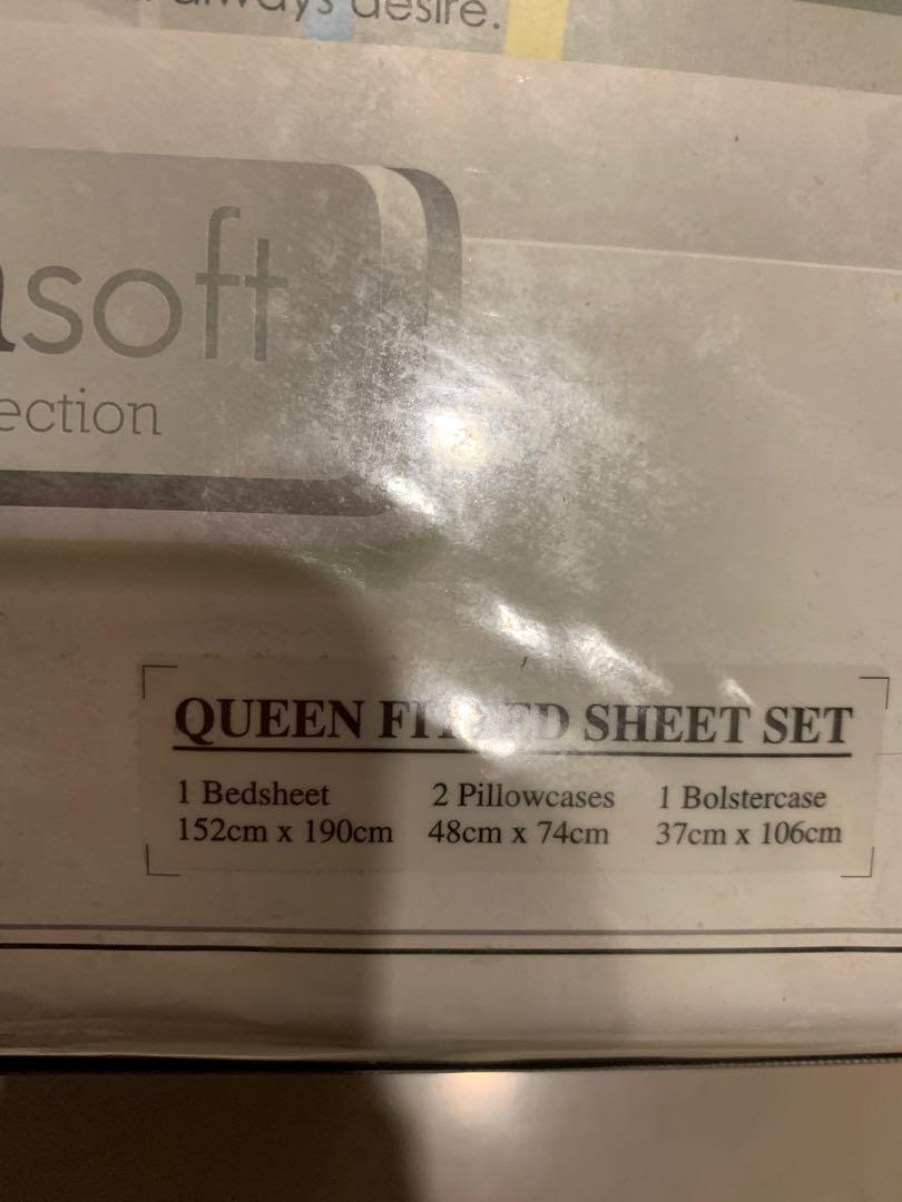 Novelle Bed Sheet & Quilt Cover Set (Queen Size), Furniture & Home