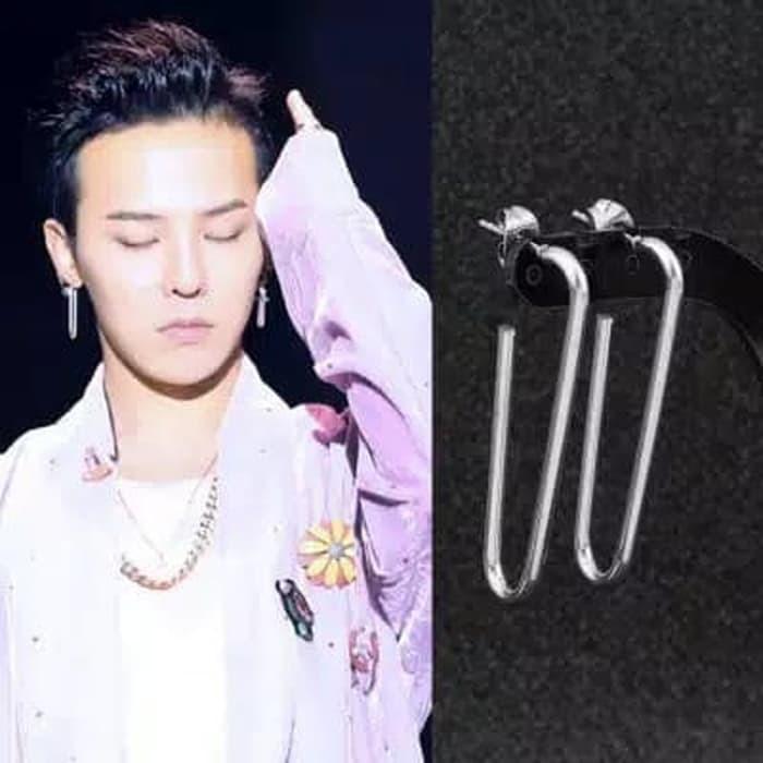 1pc GD GDRAGON Earrings Clip Kpop Hoop Earring clamp Punk Hiphop  Stainless hikaw Jewelry for men women  Shopee Singapore
