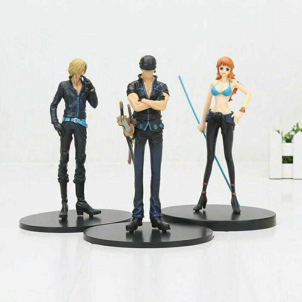 One Piece Action Figure (Black Suit) Complete set of straw hat pirates!, Hobbies & Toys, Toys