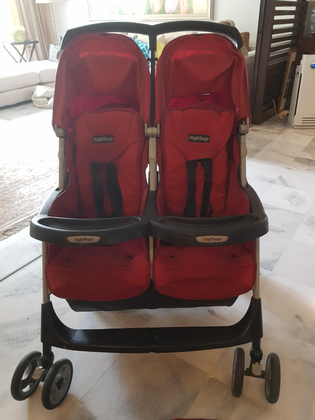 Orchestra Tandem Stroller Poussette Double Aria Twin Peg Perego