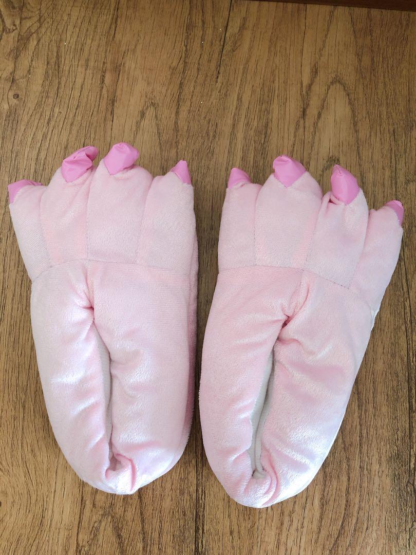 Pink monster bedroom slippers, Women's 