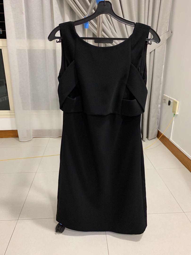 giorgio armani black dress