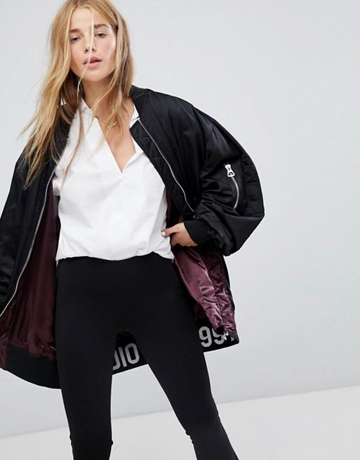 Pull and bear clearance bomber jacket asos