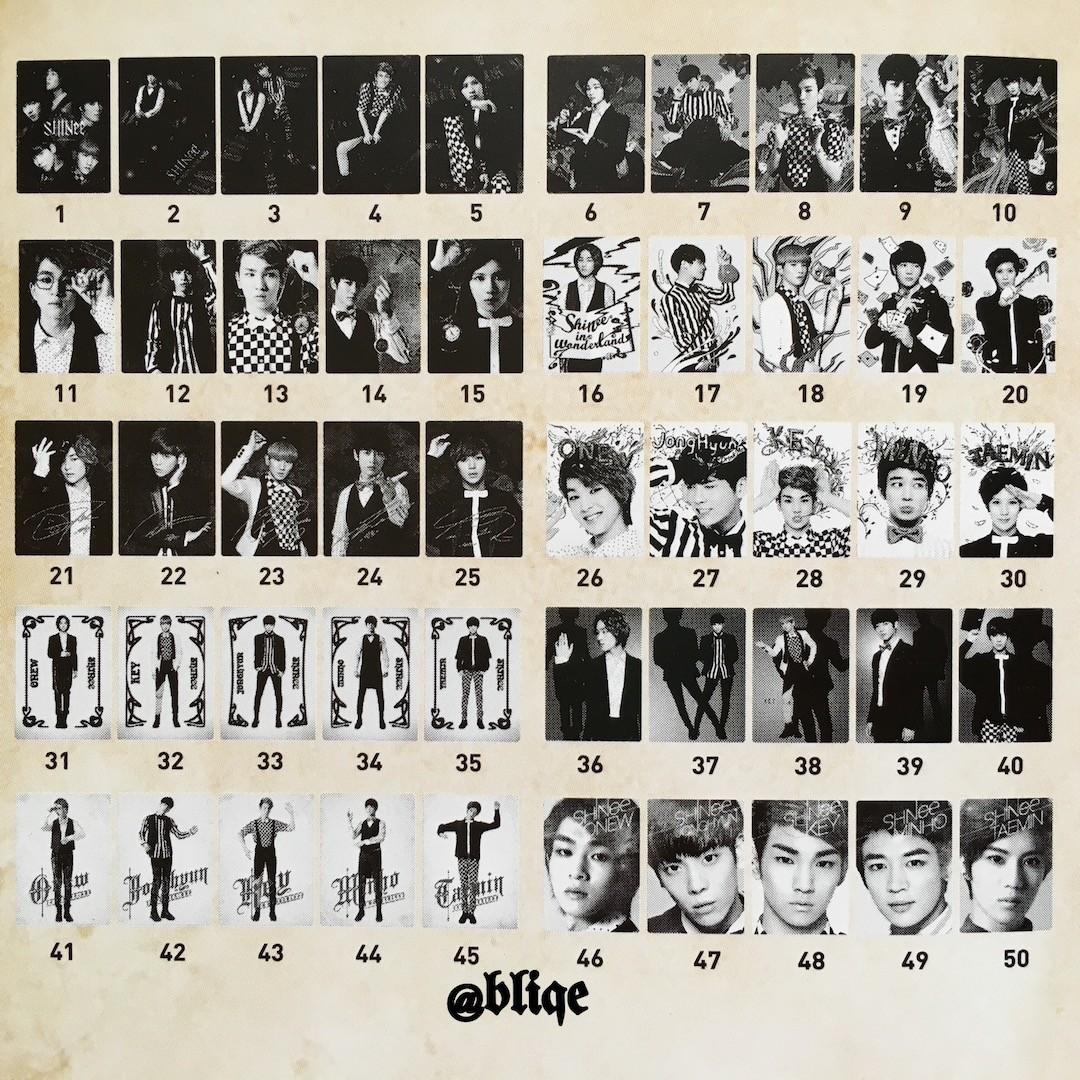 SHINee In Wonderland Star Collection Cards., Toys & Collectibles