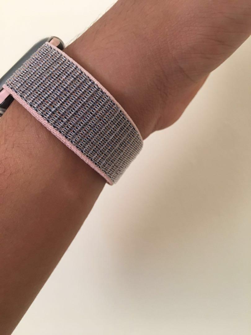 Special Offer Apple Watch Pink Sand Sport Loop Pink Sand Nylon