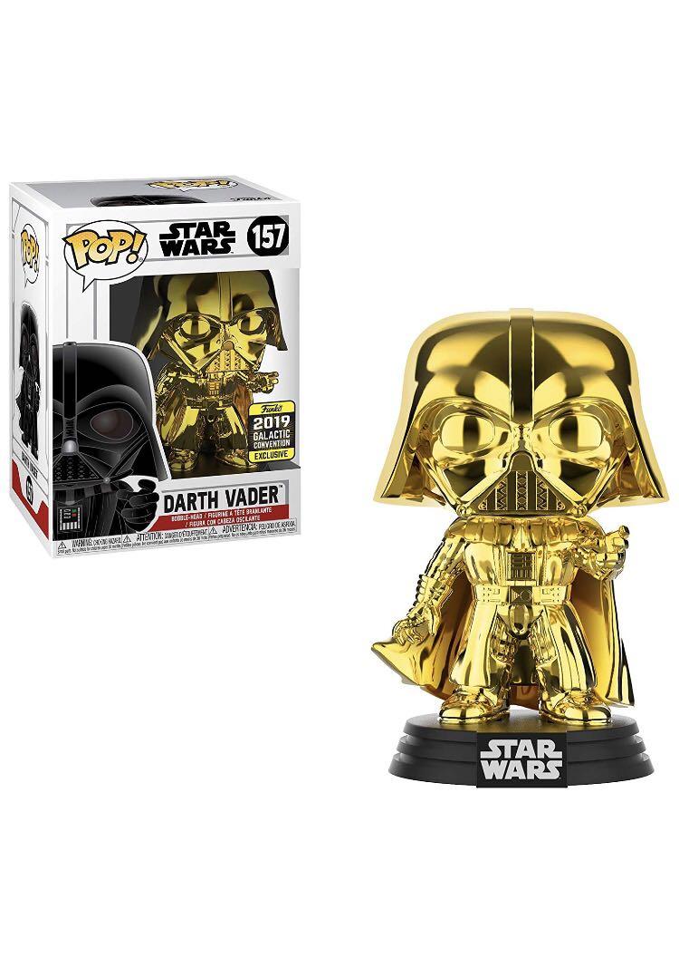 Star Wars Darth Vader Funko Pop Gold Chrome 2019 Galactic
