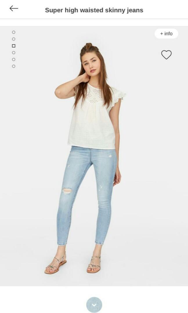 Super high waisted skinny jeans 