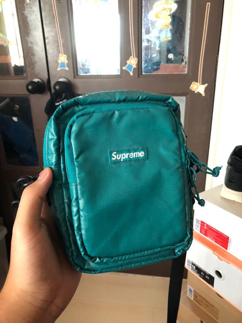 Supreme teal shoulder bag top