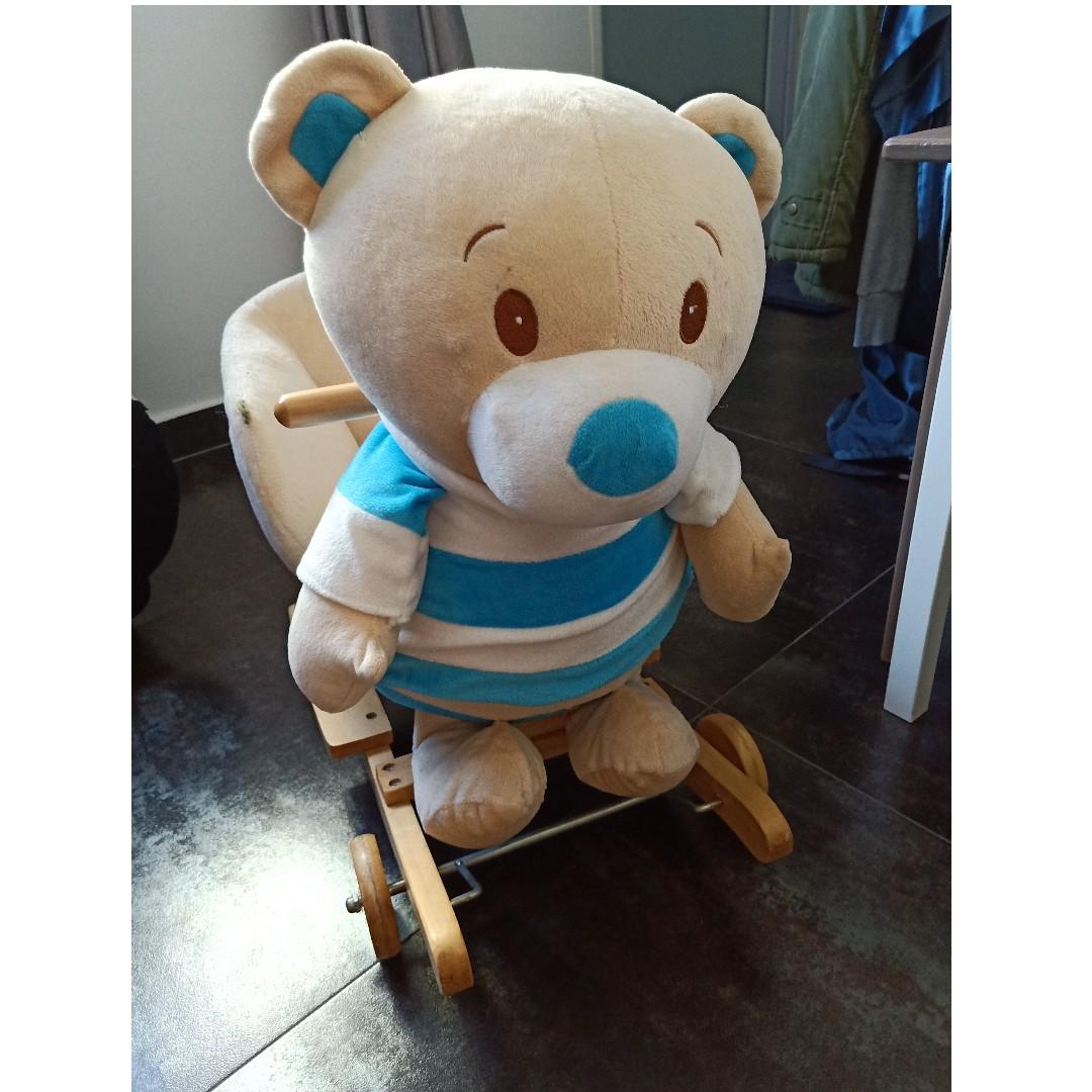plush bear rocker