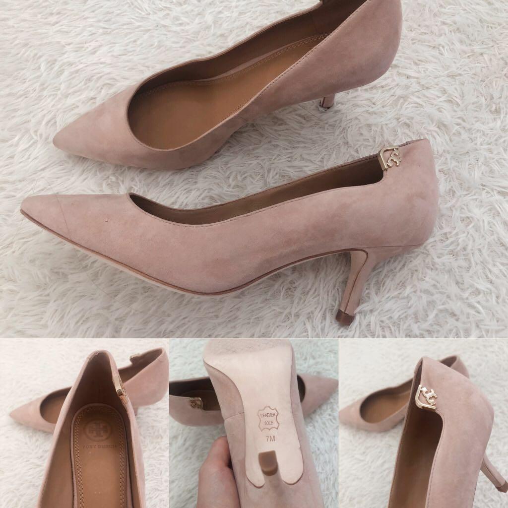 tory burch nude heels