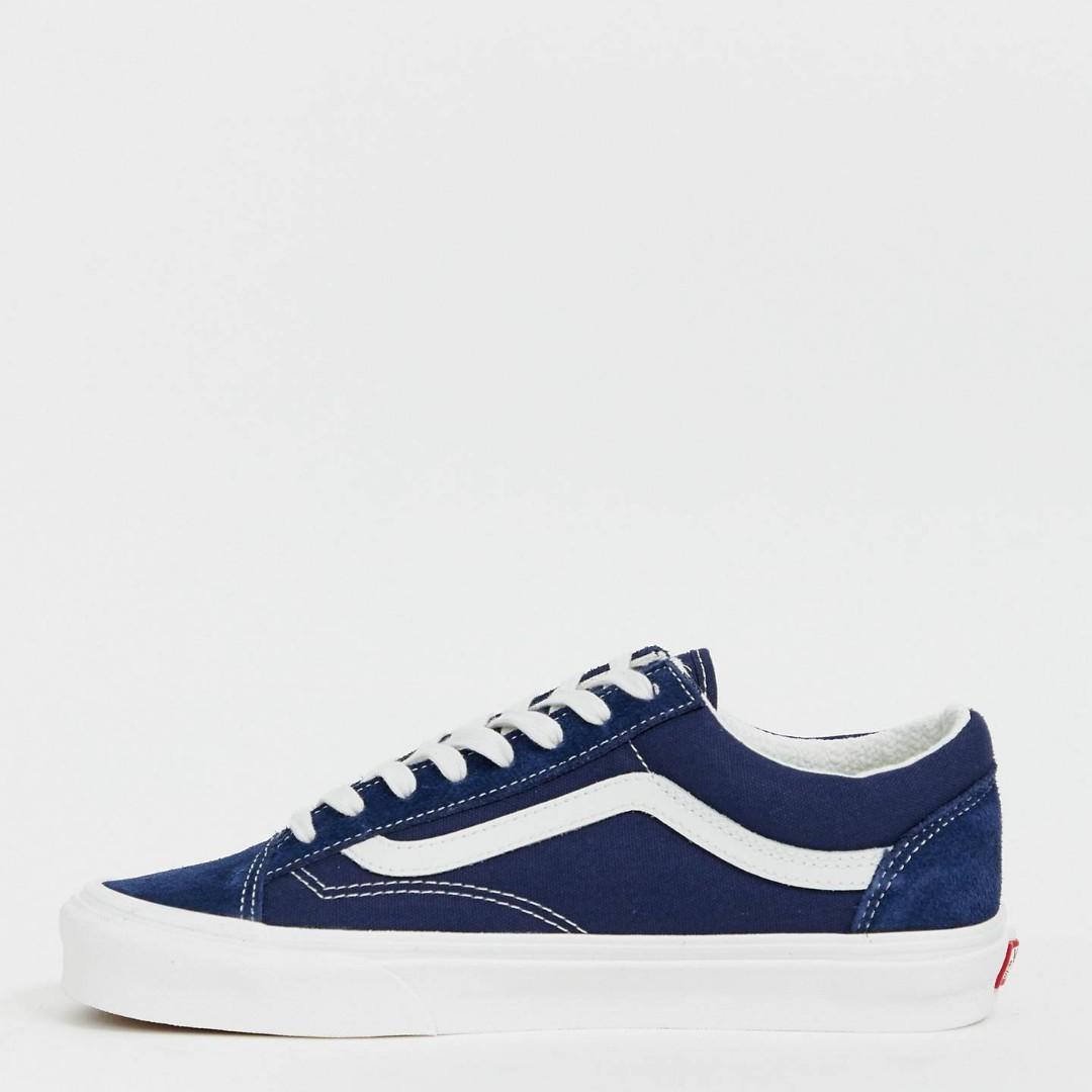 vans old skool off white navy