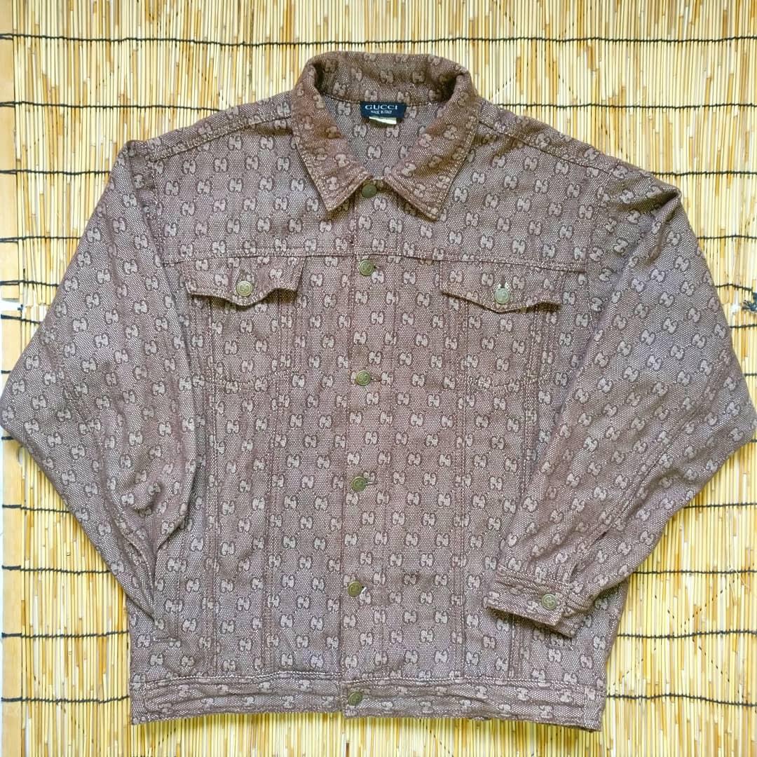 Gucci monogram denim jacket outlet