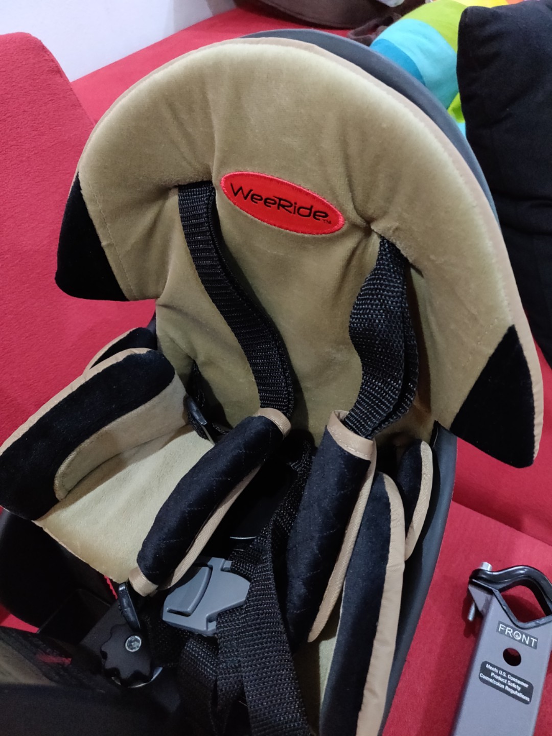 weeride kangaroo ltd center mounted child carrier for bicycles