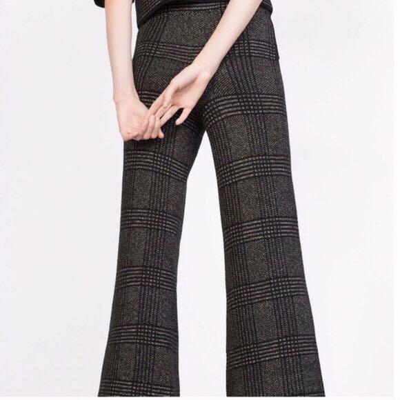 zara knit trousers