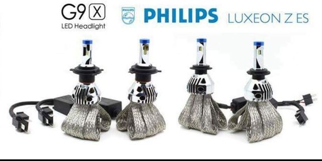 D2S LED Headlight Kit - 6000K 8000LM with Philips ZES Chips- Bypass Ballasts