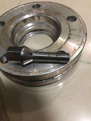 寶馬 e46 spacer 15mm一對 連加長螺絲