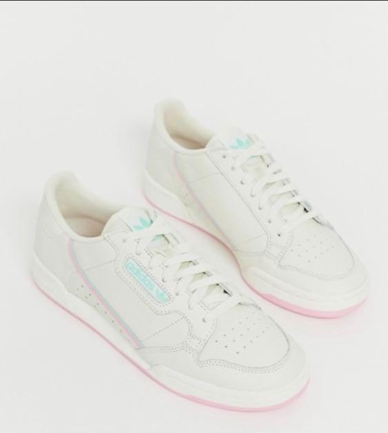 adidas originals continental 80's trainers in white