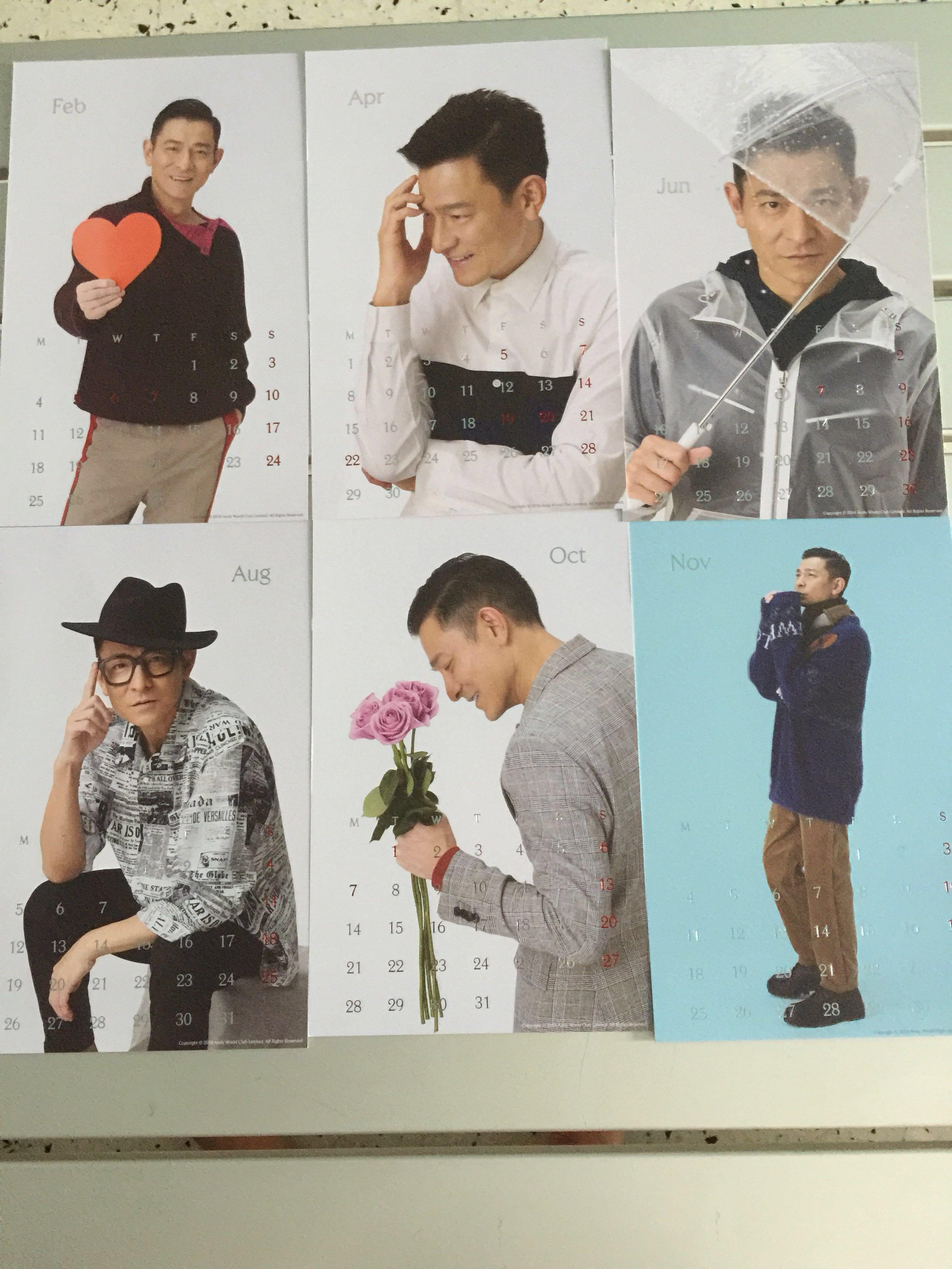 Andy Supporter Andy Lau 2019 2020 Calendar Books Stationery Magazines Others On Carousell