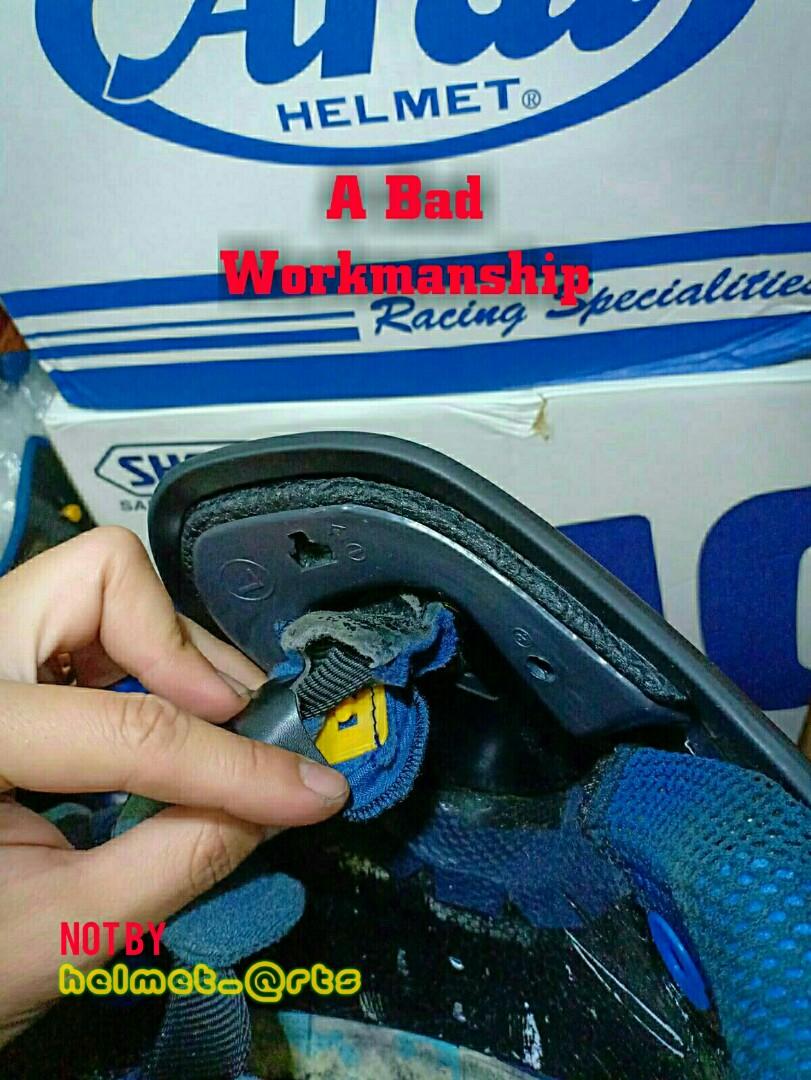 Arai Helmet Straps Cover Replacement, Motorcycles, Motorcycle Apparel