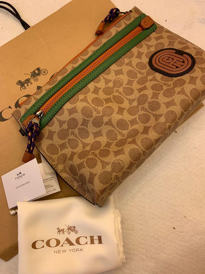 Authentic Coach wristlet wallet purse ready stock clutch money clips 69213