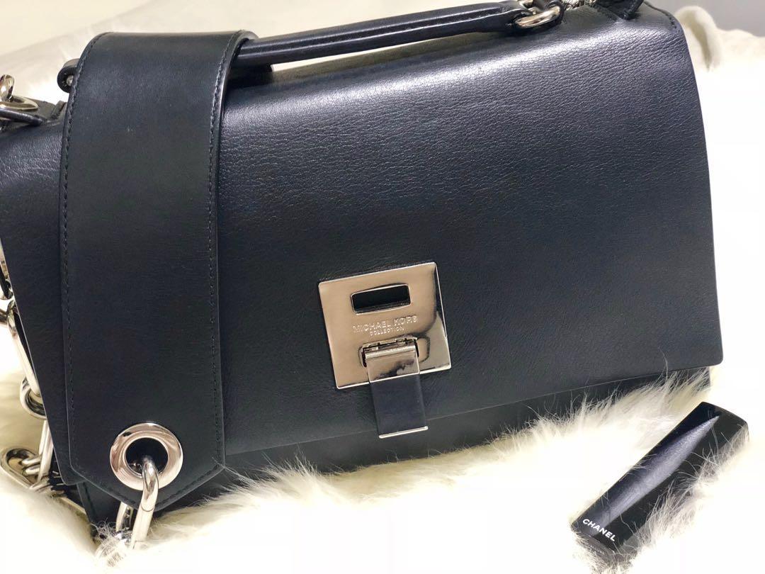 Authentic Michael Kors Collection Bancroft Calf Leather Shoulder Bag Luxury Bags Wallets Sling Bags On Carousell
