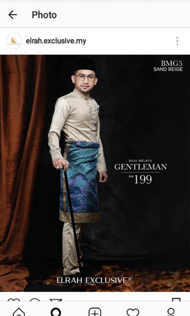 Baju Melayu Elrah Exclusive Men S Fashion Clothes Tops On Carousell