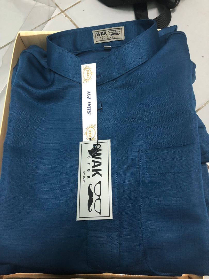 baju melayu slim fit wak doyok