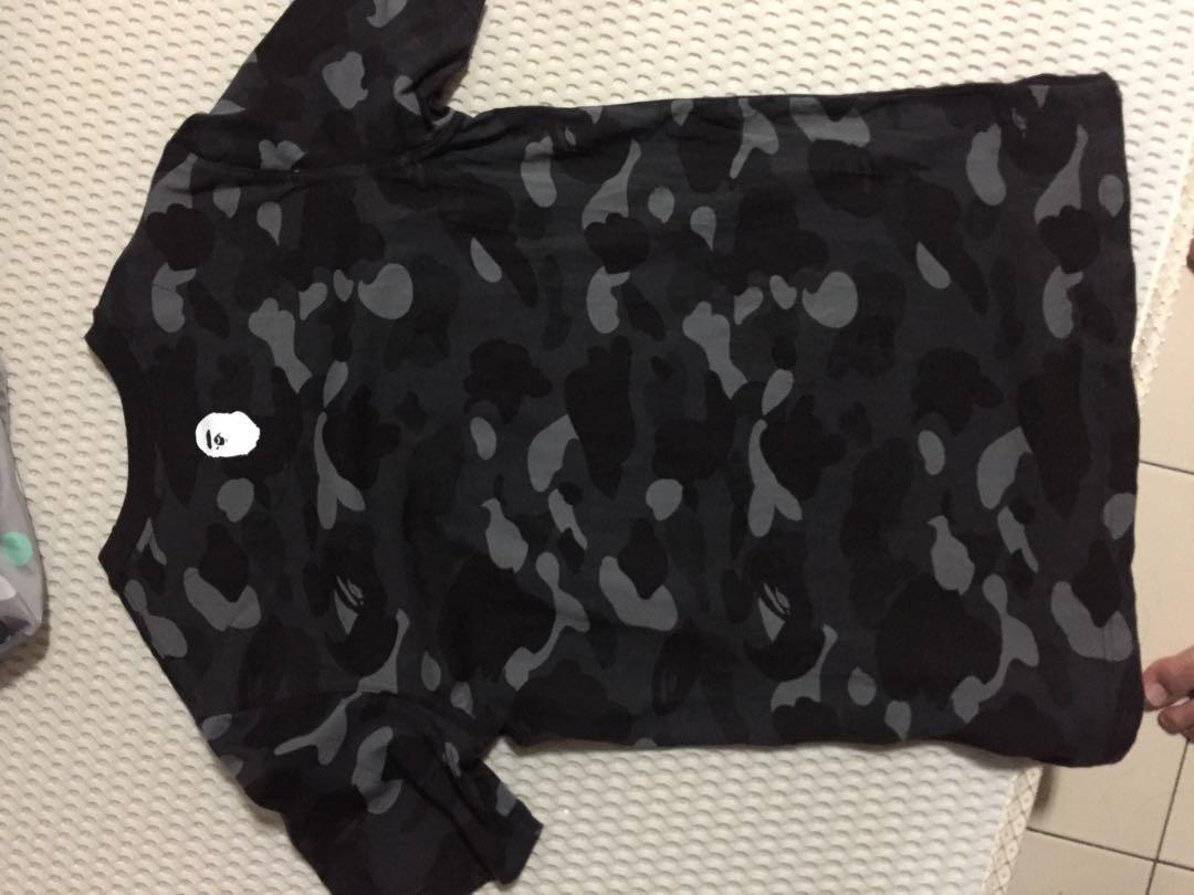 Bape X adidas adicolor Tee cinder black camo