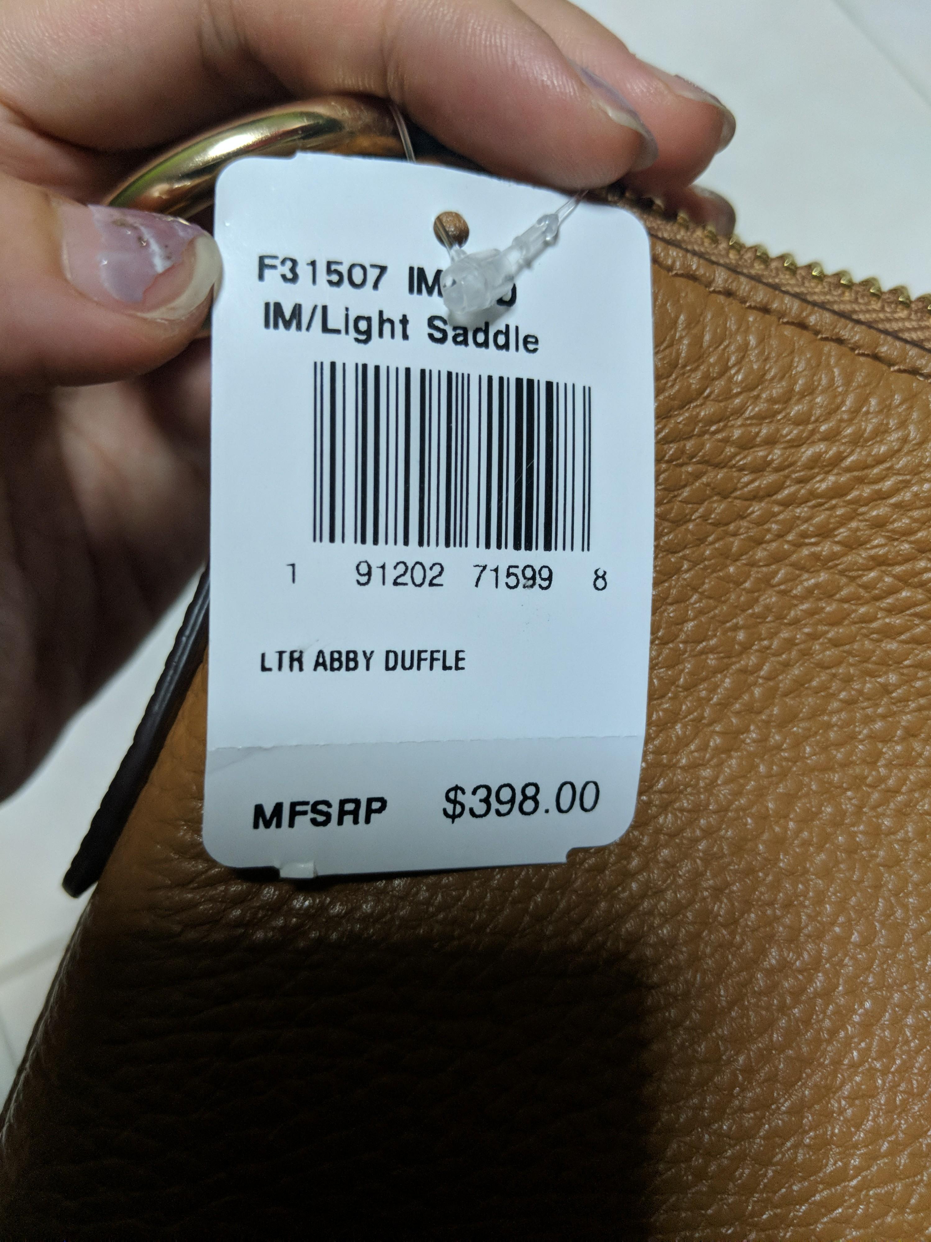 Coach Abby Duffle / Hobo Bag Handbag in Light Saddle, Women's Fashion