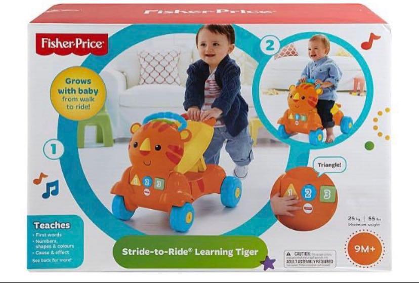 fisher price stride to ride learning tiger