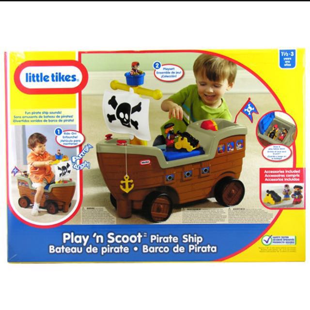 little tikes play and scoot pirate ship