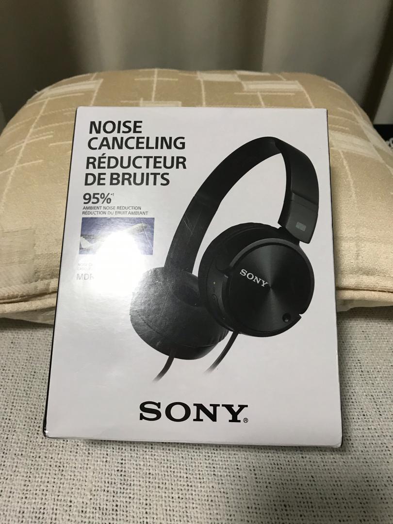 BNIB) Sony MDR-ZX110NC Noise Cancelling Headphones, Audio