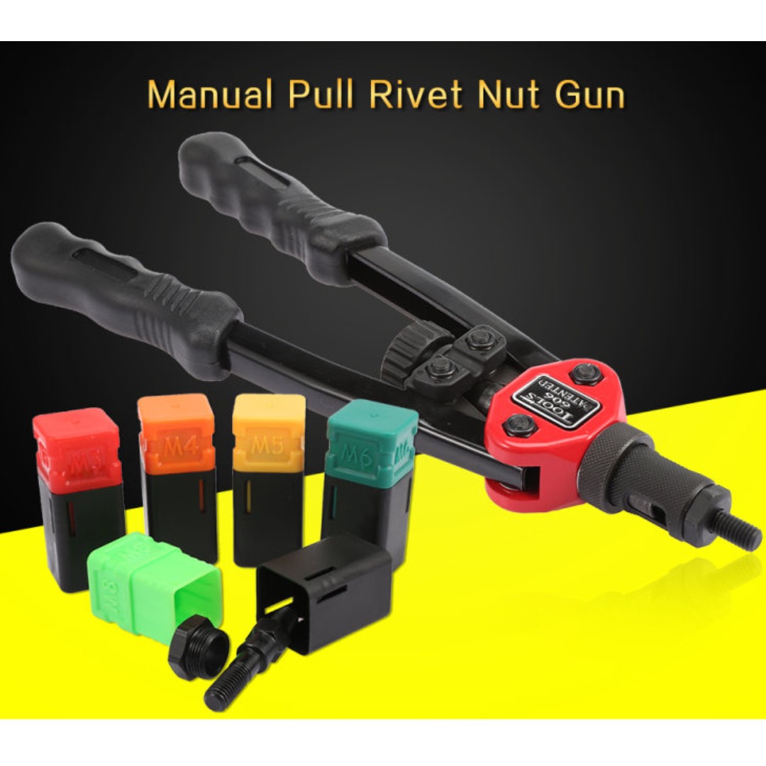 BT - 606 Manual Pull Rivet Nut Gun Riveting Tools M3 / M4 / M5 / M6 ...