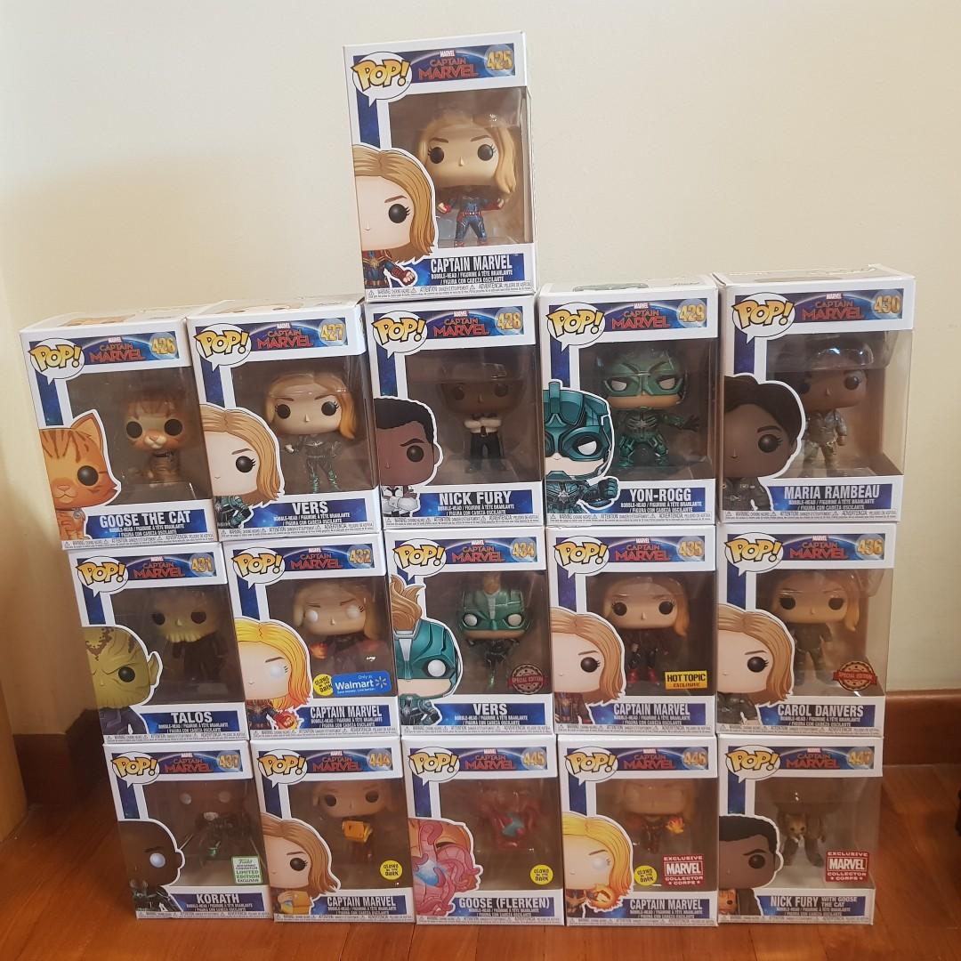 pop vinyl captain marvel