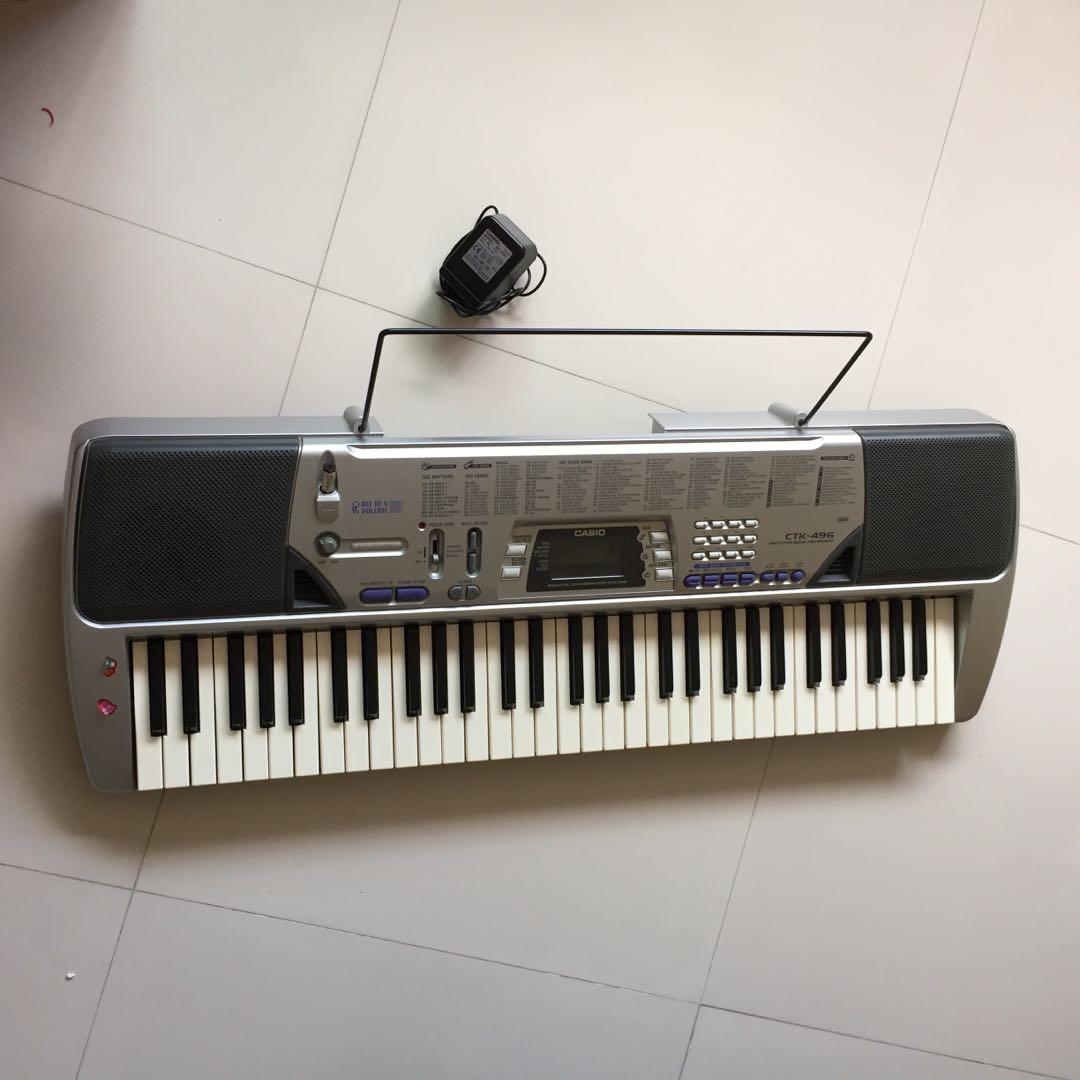 Casio Electronic Keyboard CTK496 portable keyboards, Hobbies & Toys