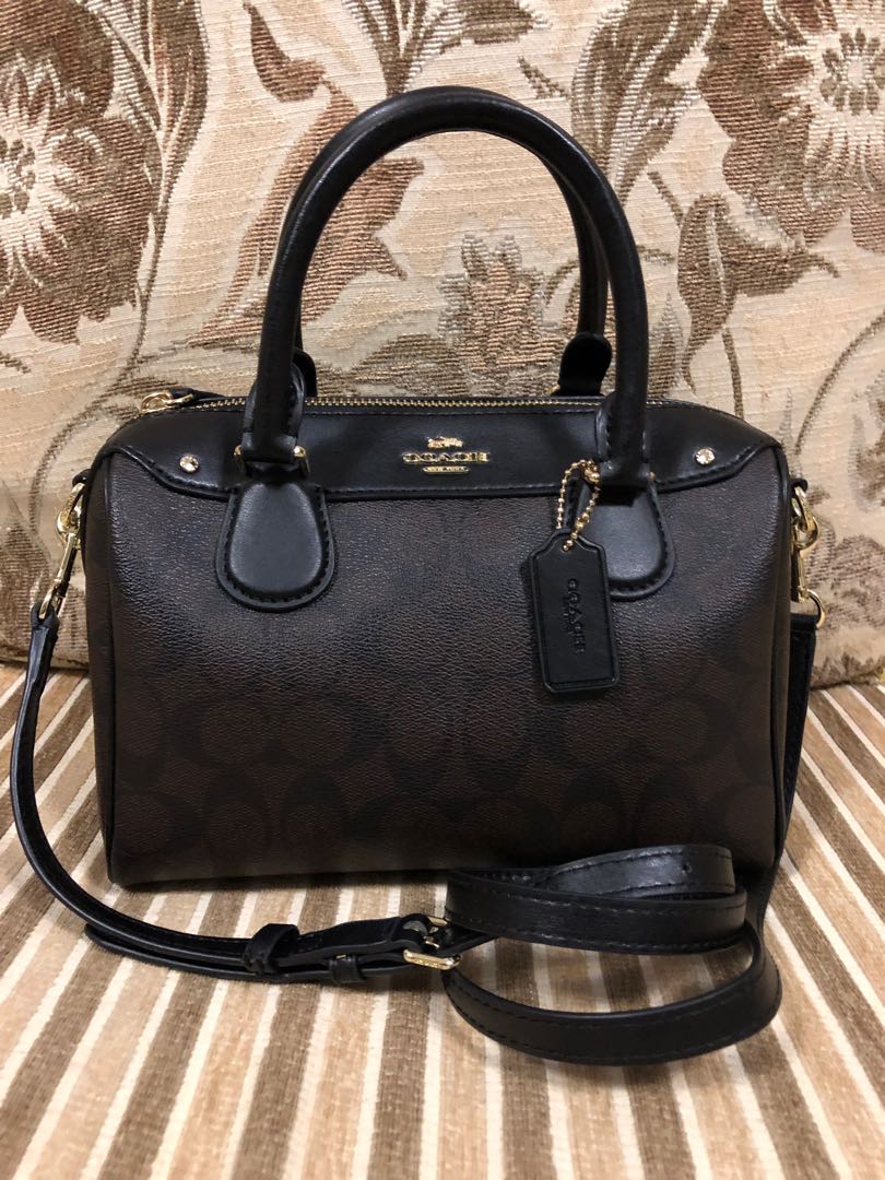 Coach Mini Bennett Satchel in Signature F58312 Women s Fashion
