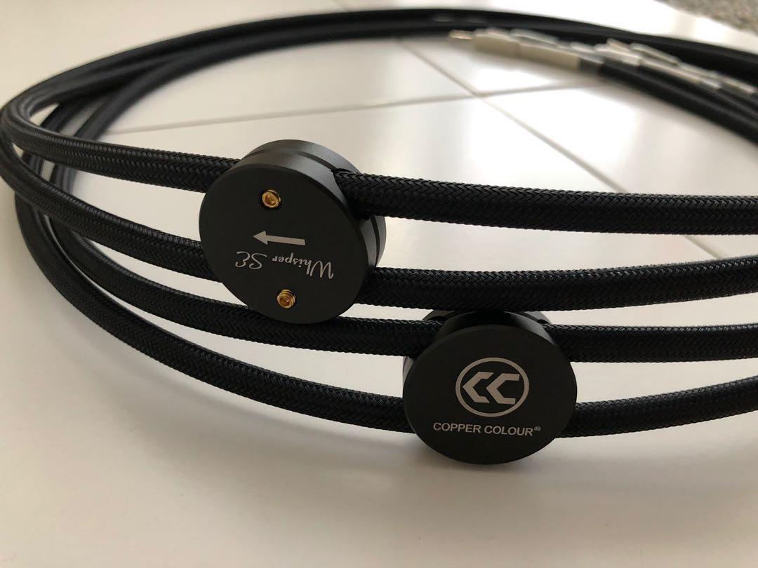 Copper Colour Whisper SE speaker cables, Audio, Portable Audio