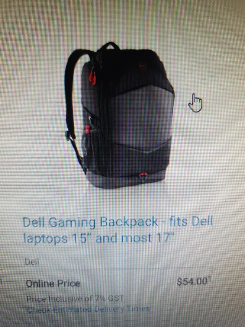 Dell 15 gaming backpack outlet