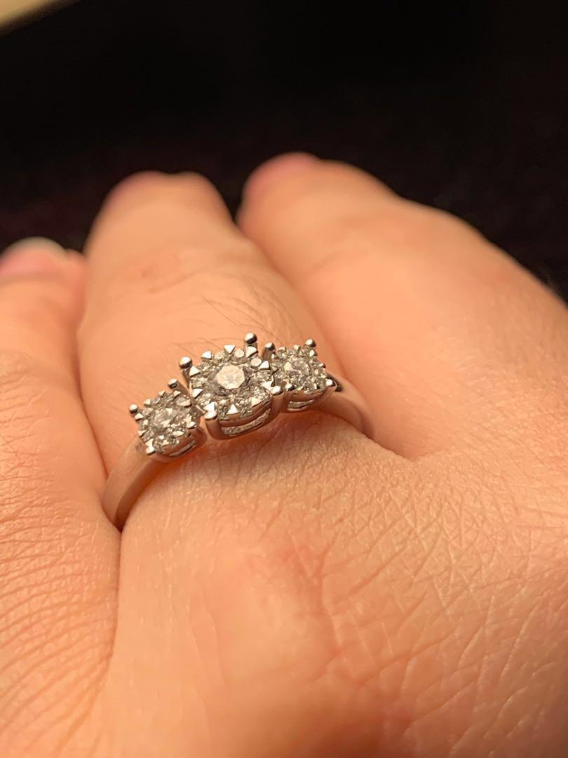 Diamond Platinum Diamond Ring with Forevermark Diamond Certificate