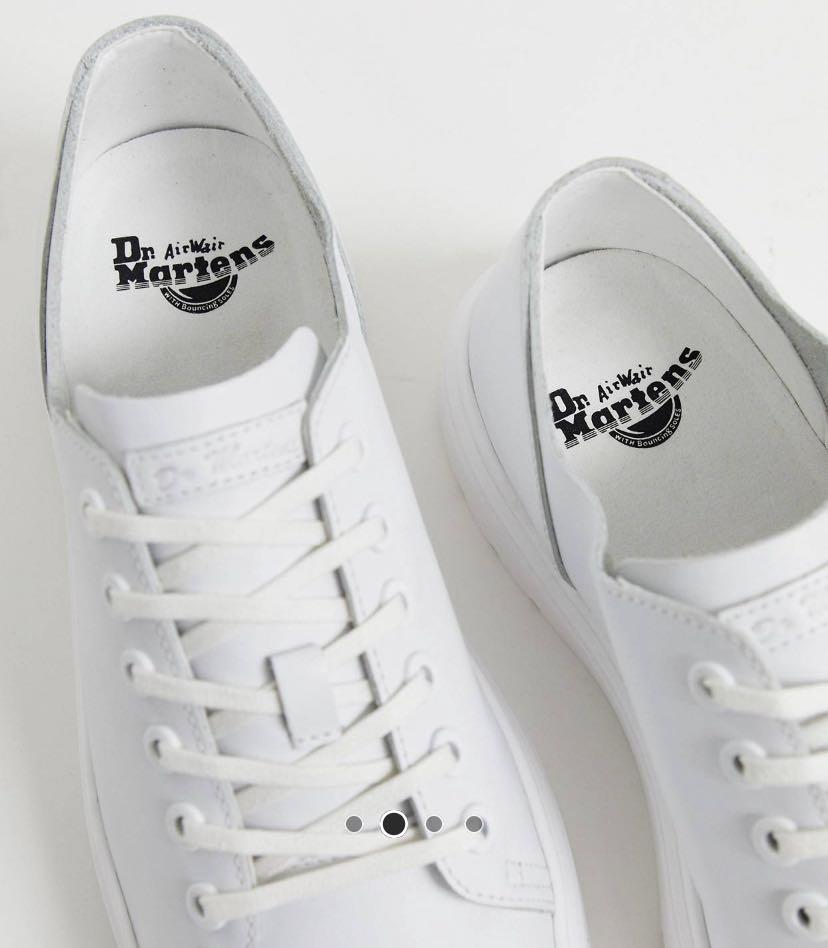 Dr Martens Dante 6 eye Trainer in White Men s Fashion Footwear Dress Shoes on Carousell